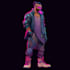 do awesome cyberpunk, sci fi, robot, mecha character concept art