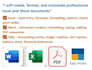 clean, format and create professional reports in excel