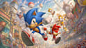 make a drawing in the sonic adventure artstyle
