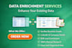 data enrichment, email finding and company research manually