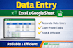 accurate and professional data entry with expert spreadsheet management