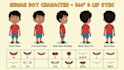 create professional 2d cartoon character illustrations