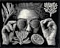 create hand carved linocut style illustrations