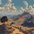 design fantasy background and landscape