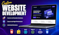 full stack web developer as frontend, backend PHP developer with custom design