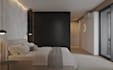 convert cad 2d plan to condo home interior, luxury bedroom, cgi bathroom render