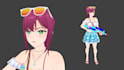 create high quality 3d anime character and anime character model