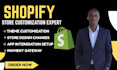shopify store or redesign a  shopify store dropshipping store redesigning