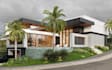 visualize architectural luxury house,modern facade render,front elevation design