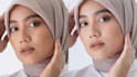 retouch skin and remove the red vein