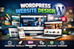 design and develop a professional wordpress website