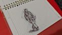 handraw and sketching cartooned character, object