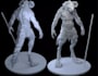 sculpt 3d alien creature,game character anatomy,xgen texture,52 blendshape,daz3d
