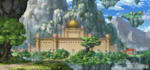 create anime background for light novel game or animation