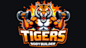 make different tiger body builder logo with express delivery