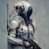 create futuristic sci fi character illustration