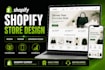 design or redesign a professional shopify store