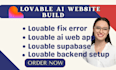 lovable supabase integration lovable backend setup lovable ai web app