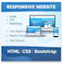 create a responsive website using HTML CSS and bootstrap
