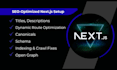 seo optimize your nextjs, react app, on page, next 16