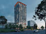 3d mix use building,landscape terrace render,urban site layout,ground floorplan
