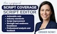 edit format movie script film script provide script coverage screenplay feedback