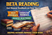 beta read your story and provide honest feedback