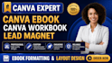 design canva ebook, canva workbook, editable canva ebook, magazine design