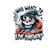 design custom halloween skeleton grim reaper logo with express delivery