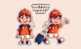 draw a cute mascot logo design