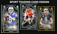 design custom sport card game, basketball sport trading card, sport tcg template