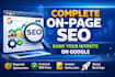 fix on page SEO issues and improve website ranking