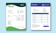 design a custom xero invoice template and professional invoice template