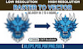 do vector tracing, convert image to vector, redraw logo and vectorize images