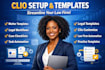 create custom clio manage matter templates and task lists for your practice