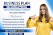 do investor ready business plan, nonprofit, business proposal for startup