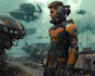 create futuristic sci fi artwork realistic style
