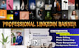 design professional linkedin banner and social media header