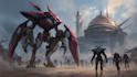 design sci fi mecha and robot concept art
