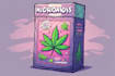 draw cartoon cannabis packaging design