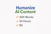 humanize ai written content into natural english