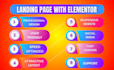 create an elementor one page website and landing page design