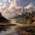 do fantasy background and landscape