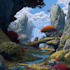 digitally paint fantasy landscape