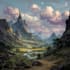 do fantasy background and landscape
