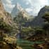 digitally paint fantasy landscape