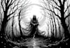 draw a horror illustration