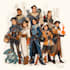 draw dnd character and dnd party illustration