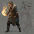 draw dnd character and dnd party illustration