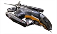create 3d sci fi spaceship model, starship, hard surface military vehicle model